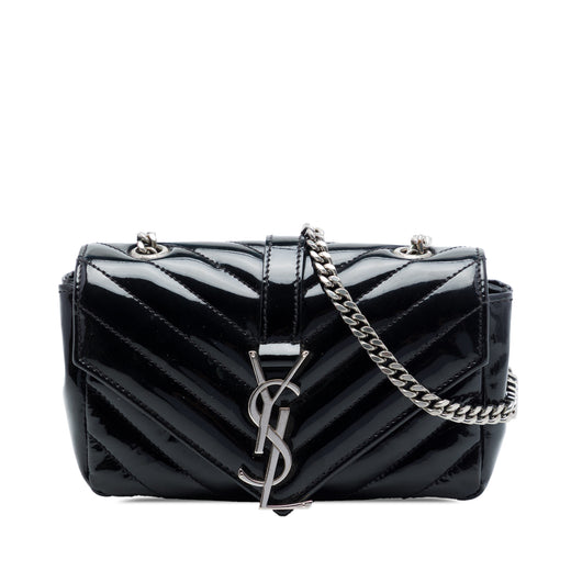 Baby Chevron Patent Classic Monogram Chain Bag - Image 1