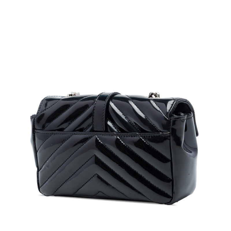 Baby Chevron Patent Classic Monogram Chain Bag - Image 2