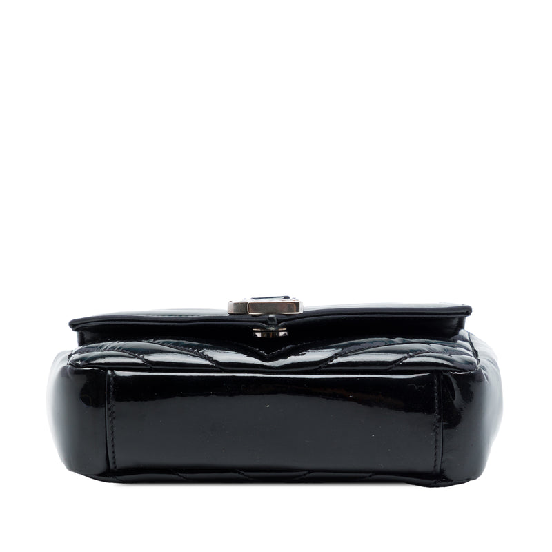 Baby Chevron Patent Classic Monogram Chain Bag - Image 3