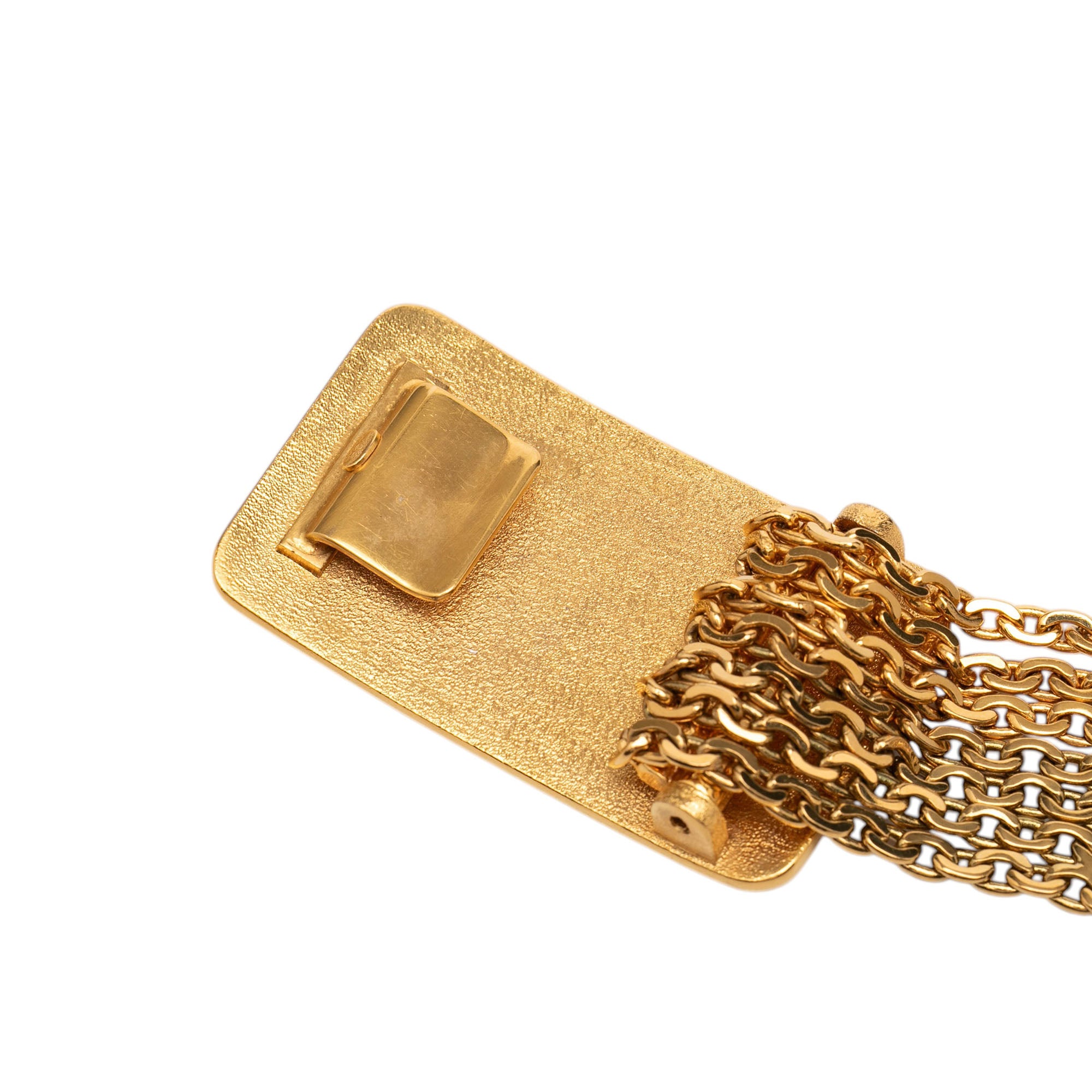 Gold Plated Multi Chain Logo Belt - Image 3