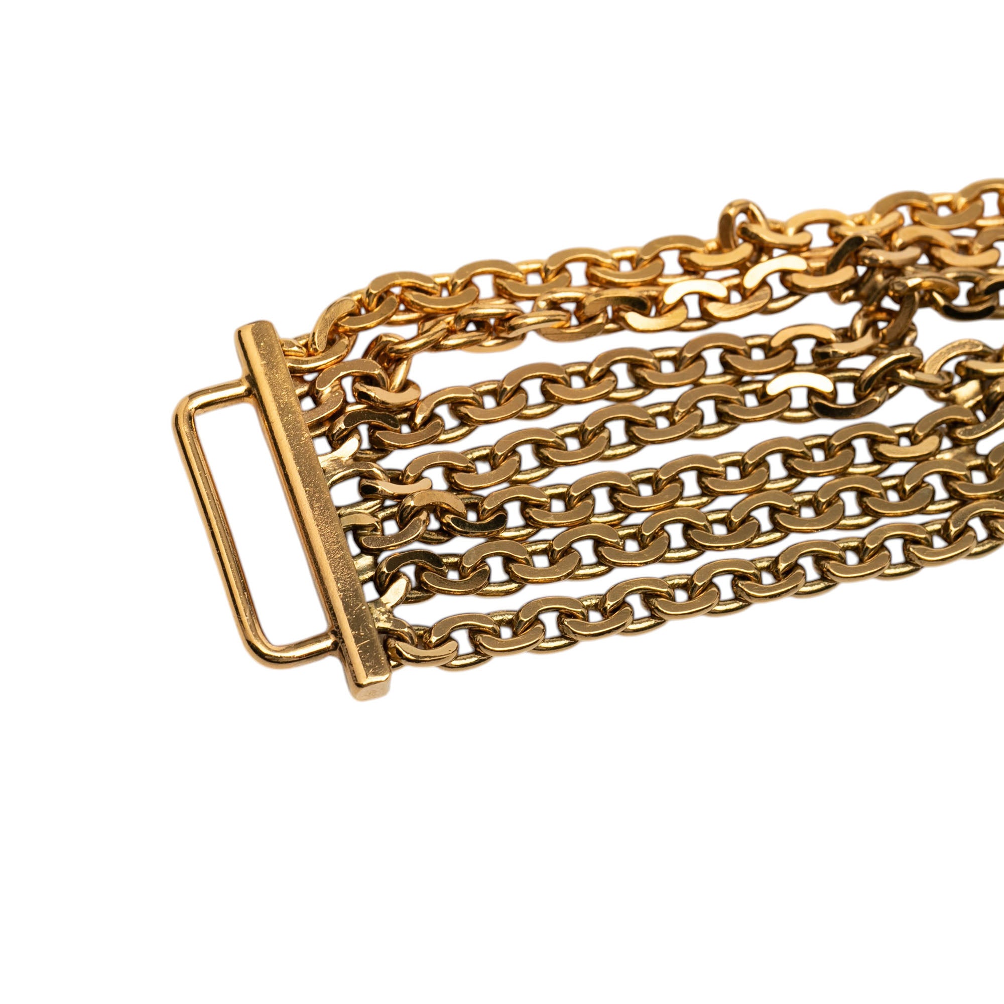 Gold Plated Multi Chain Logo Belt - Image 4