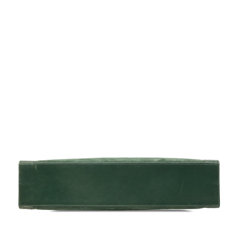Suede and Leather Gancini Briefcase - Image 3