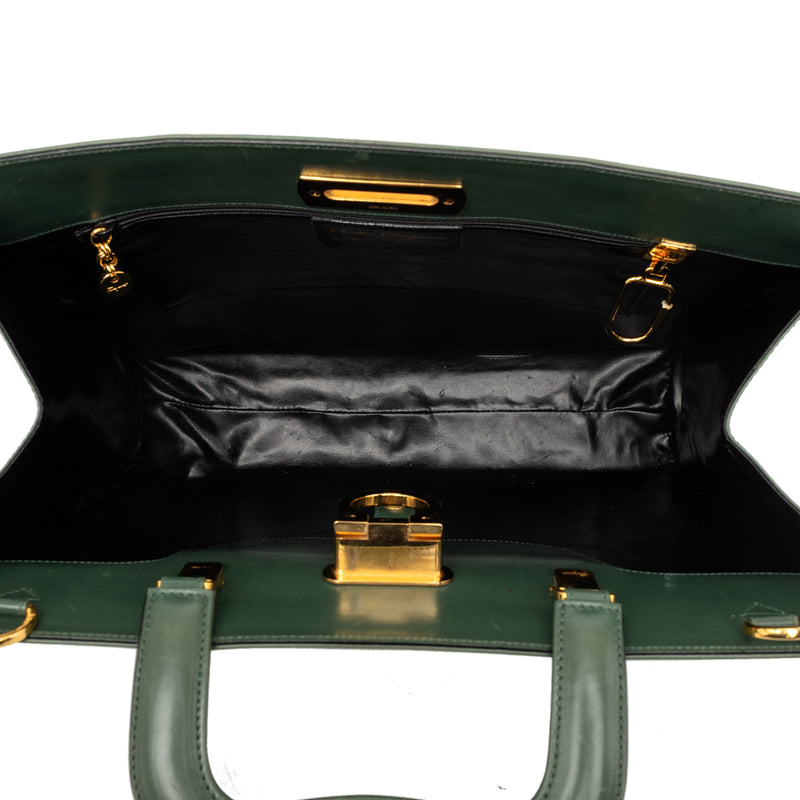 Suede and Leather Gancini Briefcase - Image 4
