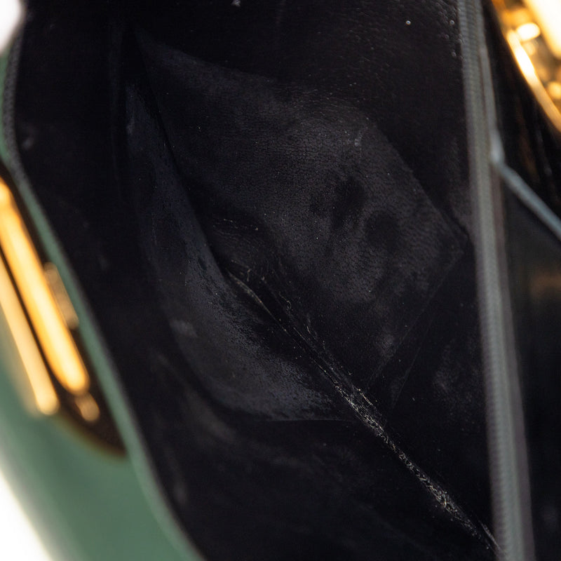 Suede and Leather Gancini Briefcase - Image 6