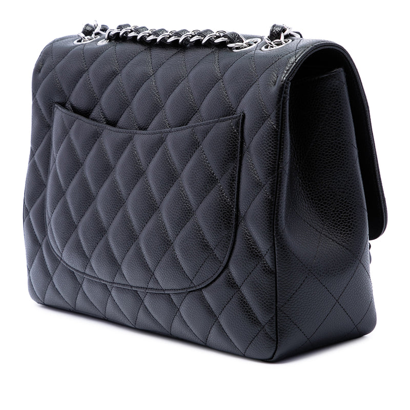 Jumbo Classic Caviar Single Flap - Image 2