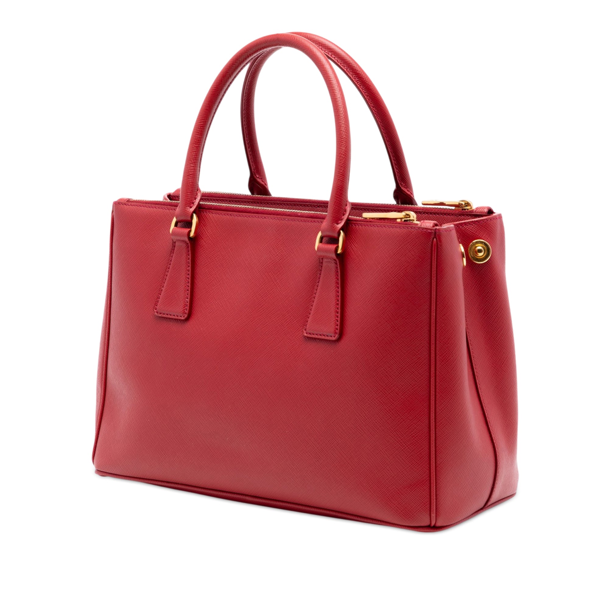Small Saffiano Lux Galleria Double Zip Satchel - Image 2
