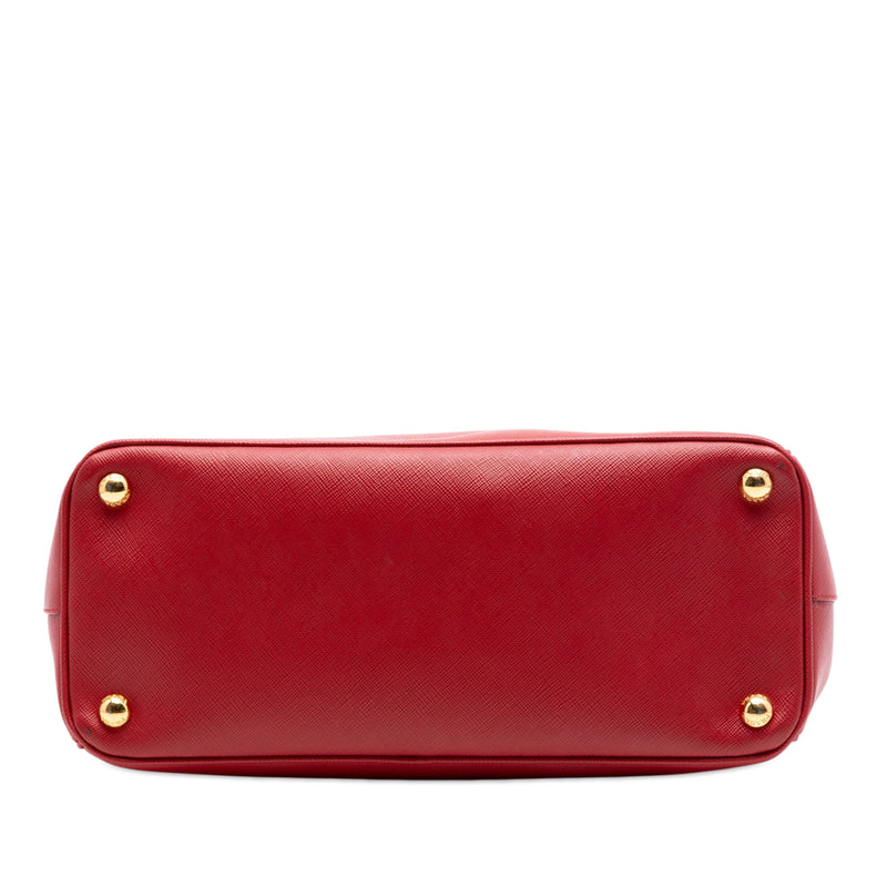Small Saffiano Lux Galleria Double Zip Satchel - Image 3
