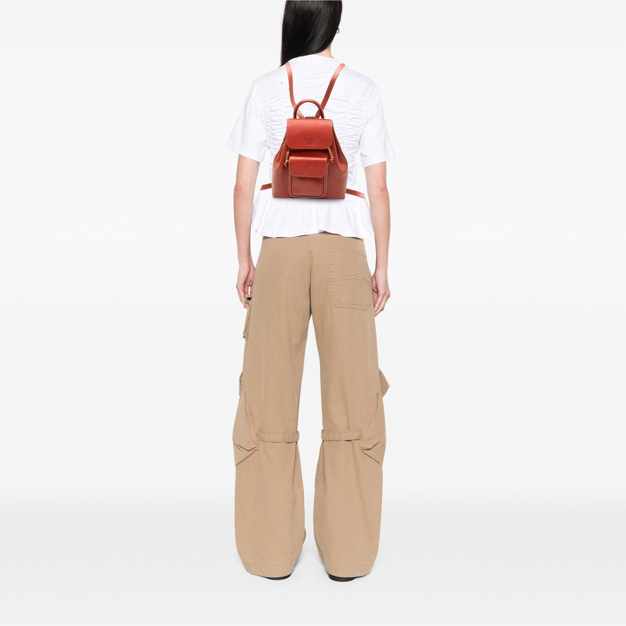 Leather Velazquez Twist Backpack - Image 7