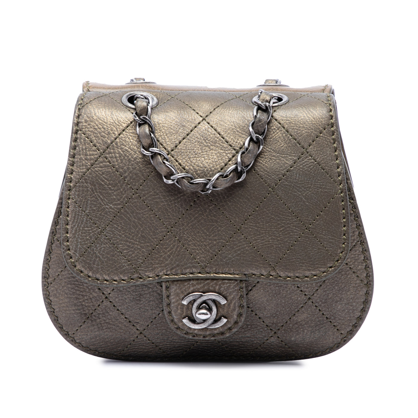 Small Quilted Calfskin Coco Twin Flap - Image 1