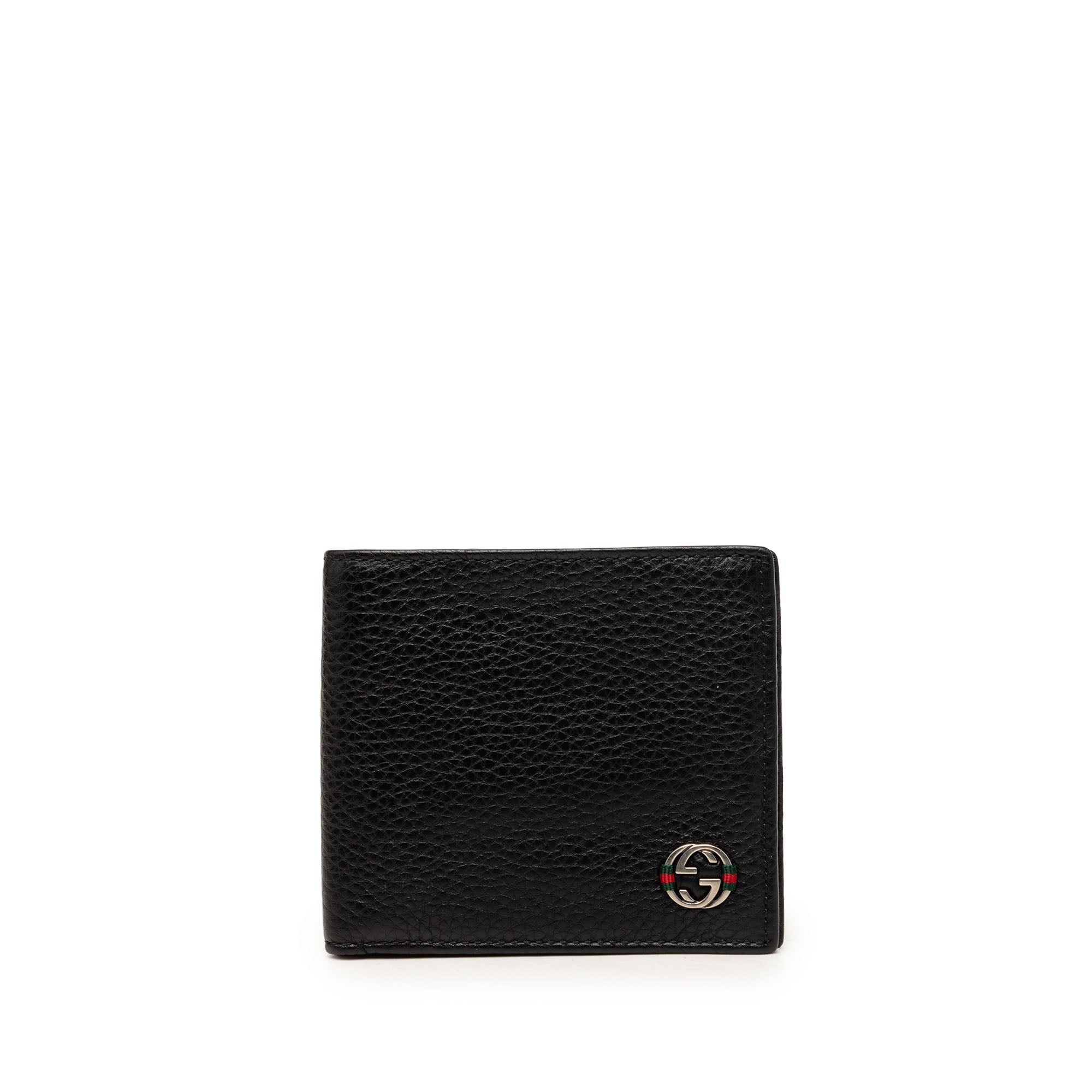 Calfskin Web Interlocking G Bifold Wallet - Image 1
