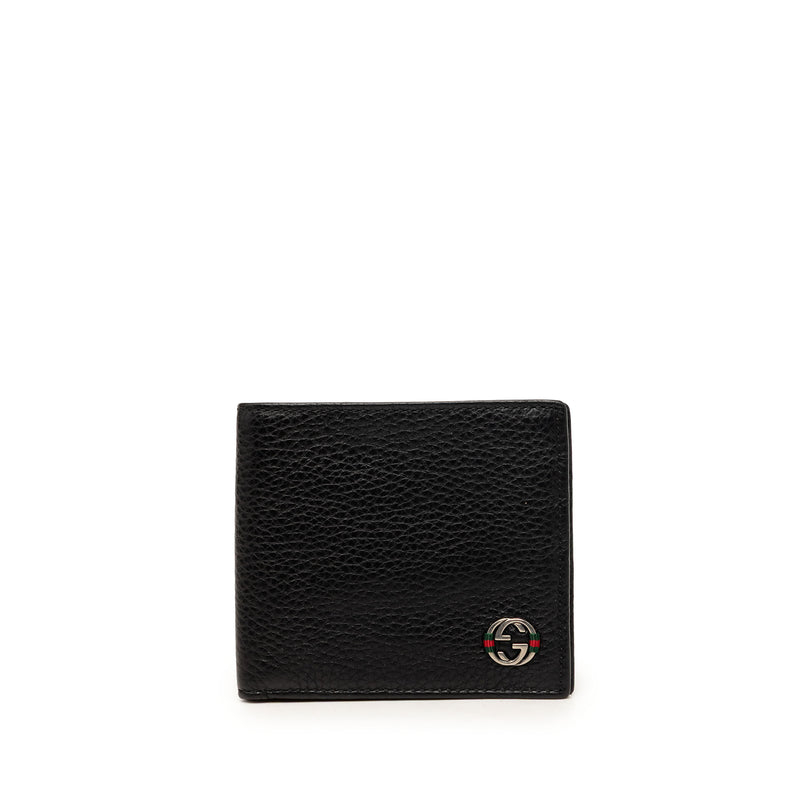 Calfskin Web Interlocking G Bifold Wallet
