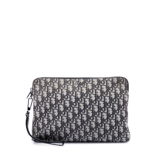Oblique Canvas A4 Zipped Pouch - Image 1
