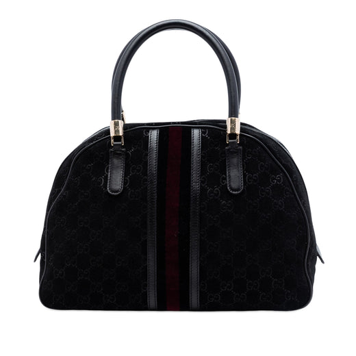 GG Suede Web Dome Handbag - Image 1