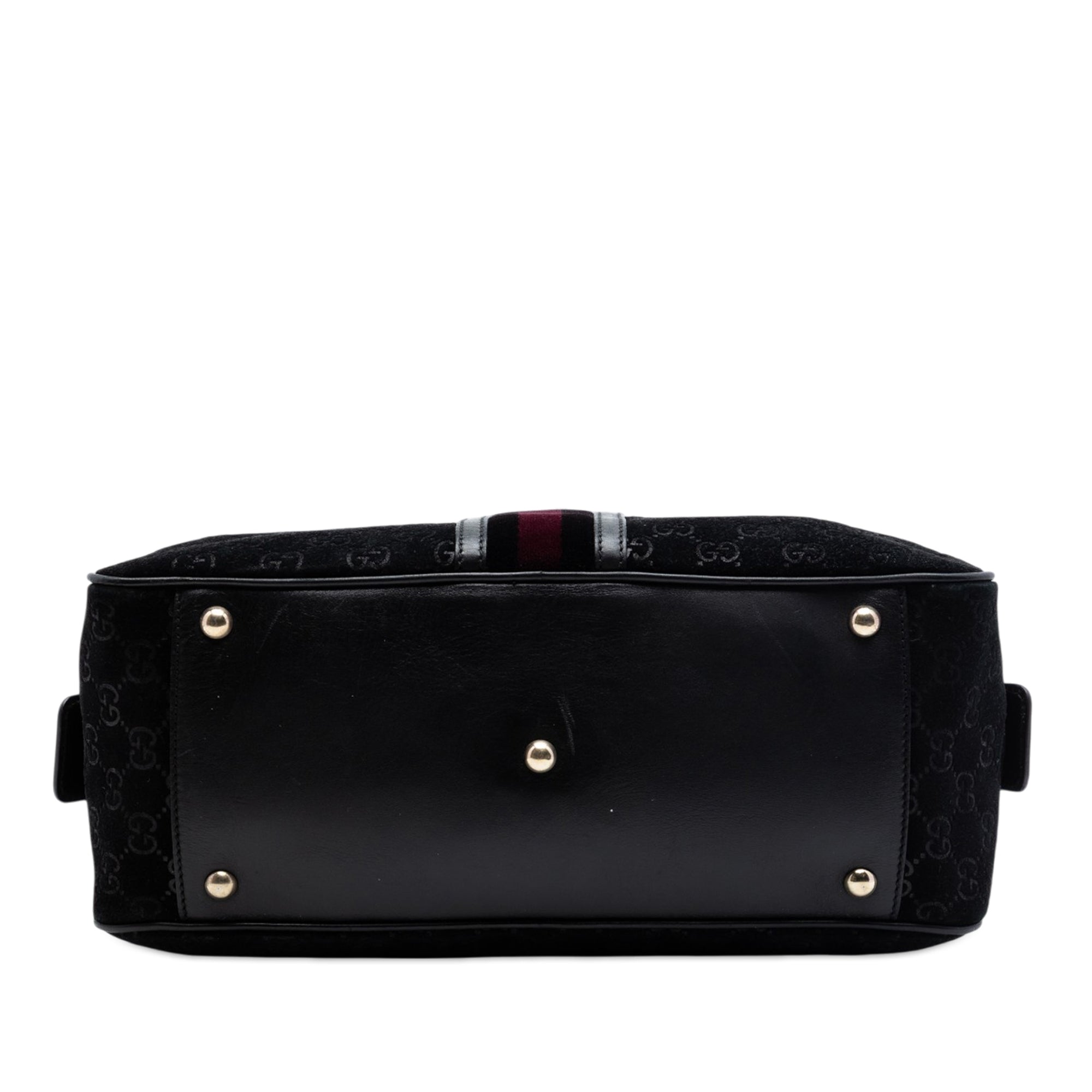 GG Suede Web Dome Handbag - Image 3