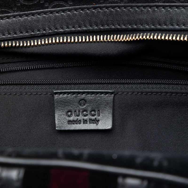 GG Suede Web Dome Handbag - Image 5