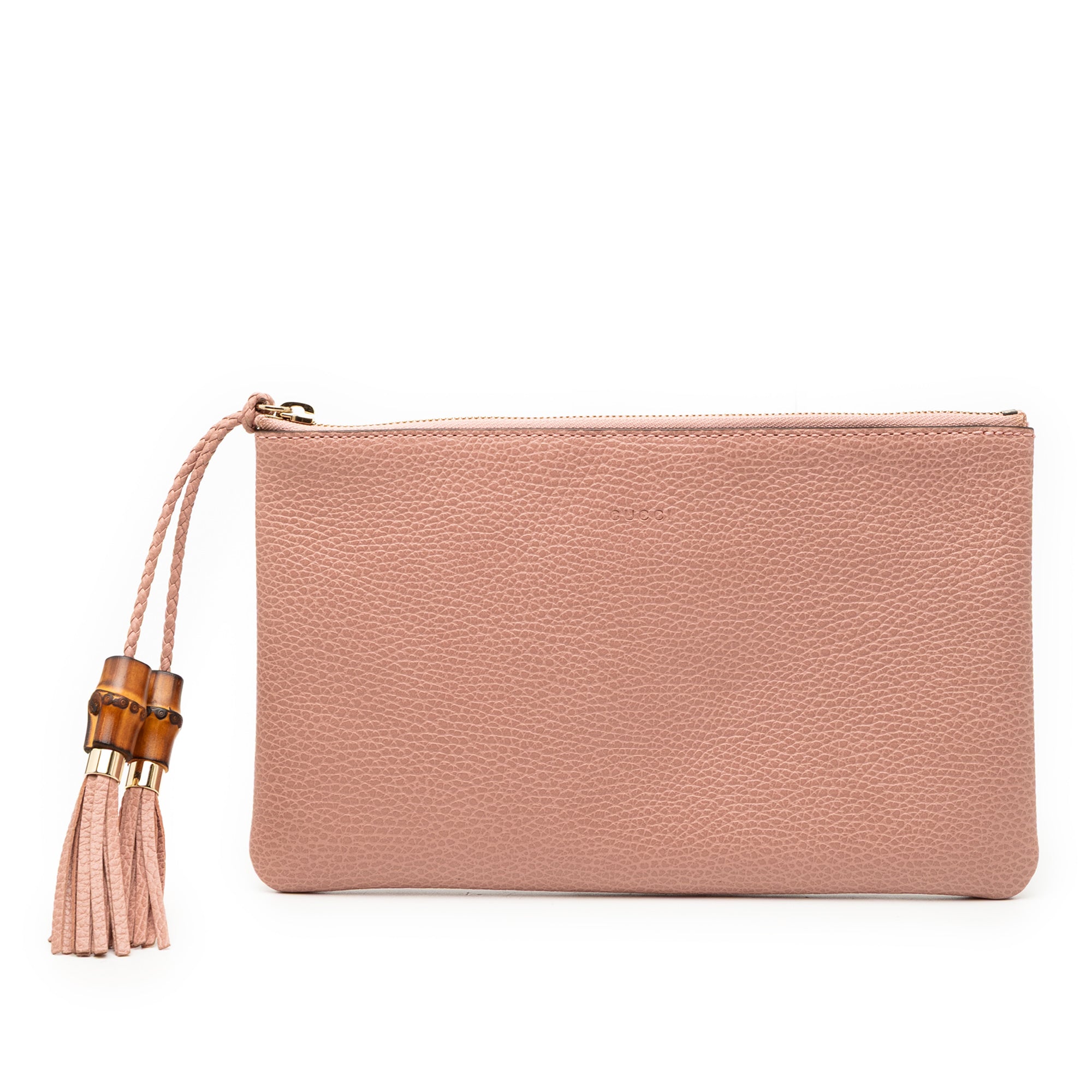 Calfskin Bamboo Clutch - Image 1