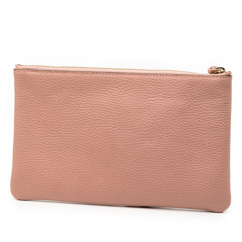Calfskin Bamboo Clutch - Image 2