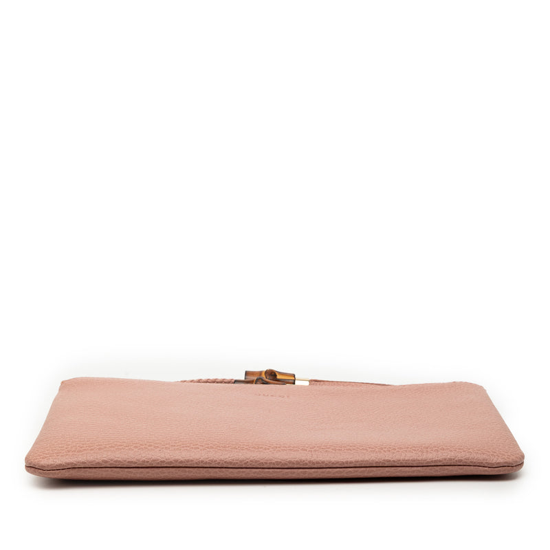 Calfskin Bamboo Clutch - Image 3