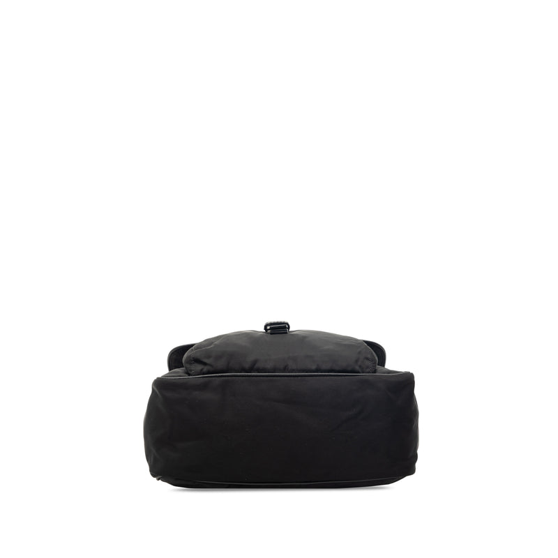 Saffiano Trimmed Tessuto Shoulder Bag - Image 3