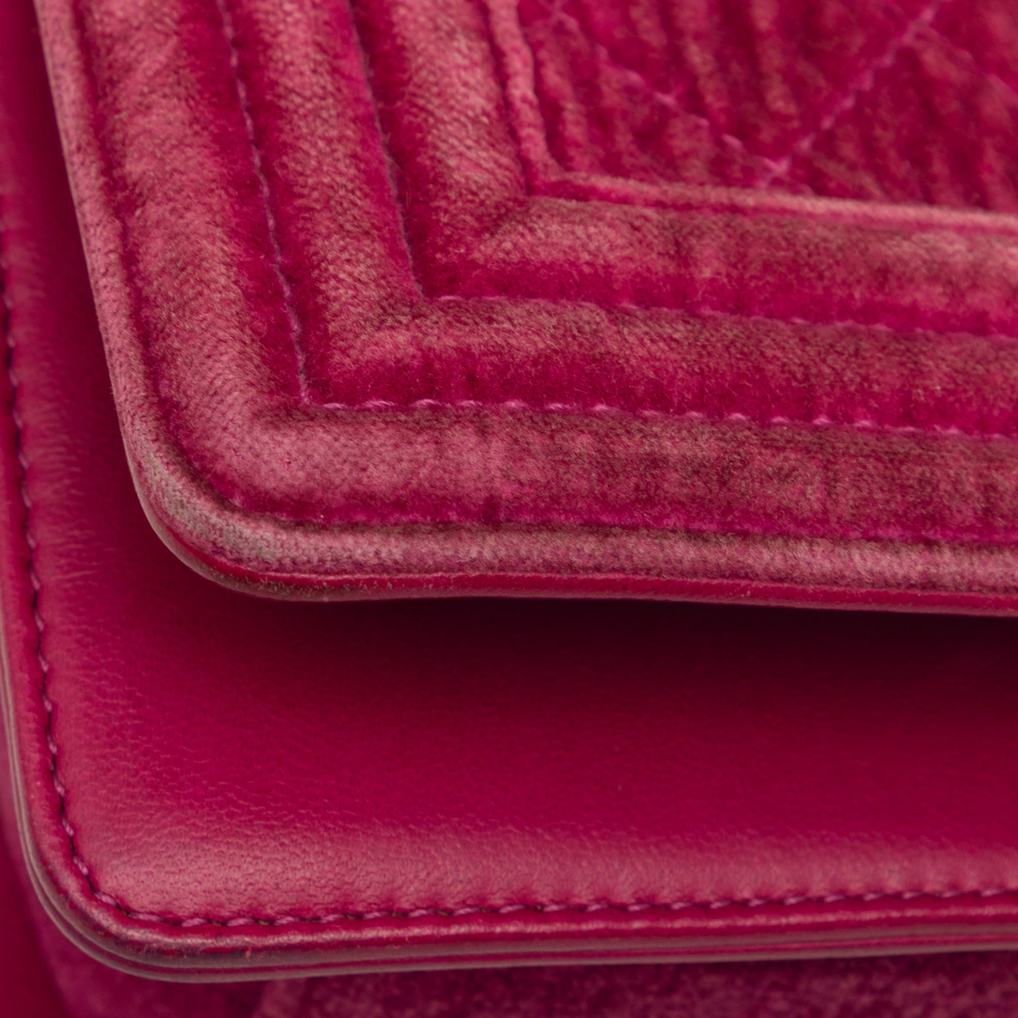 Small Quilted Velvet Boy Flap - Image 8