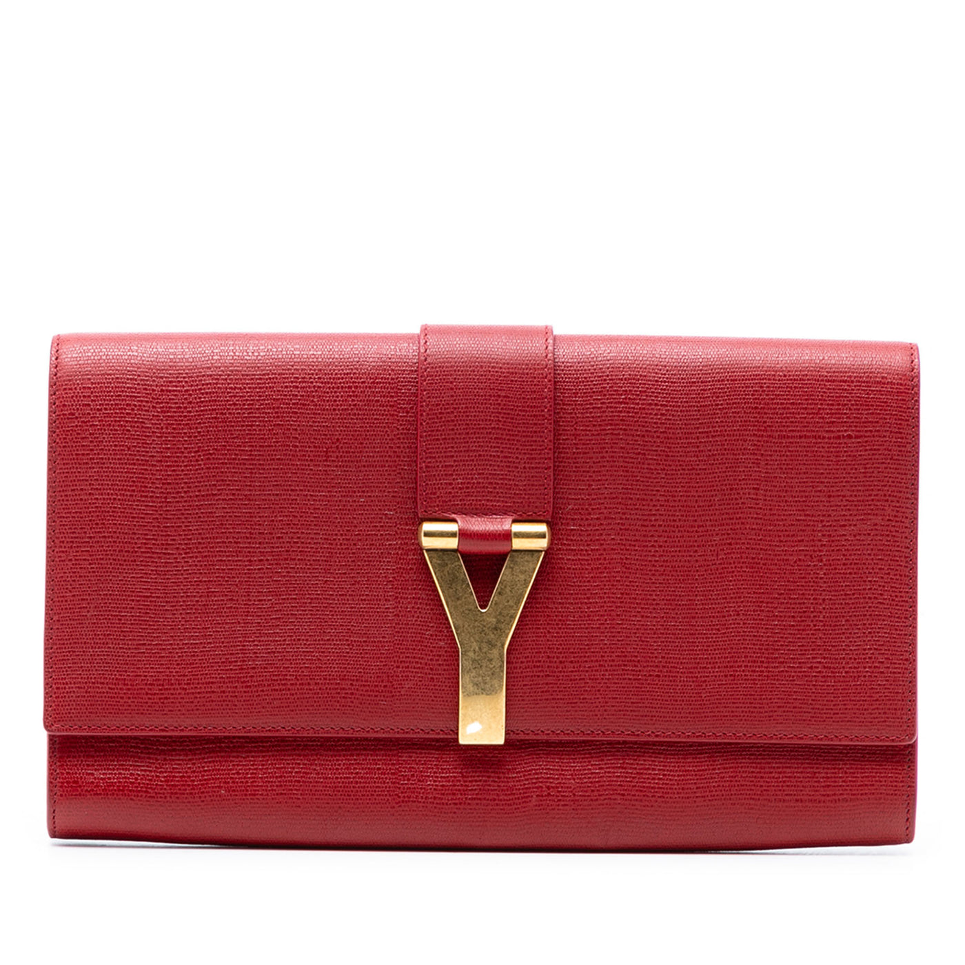 Textured Leather Chyc Ligne Clutch - Image 1