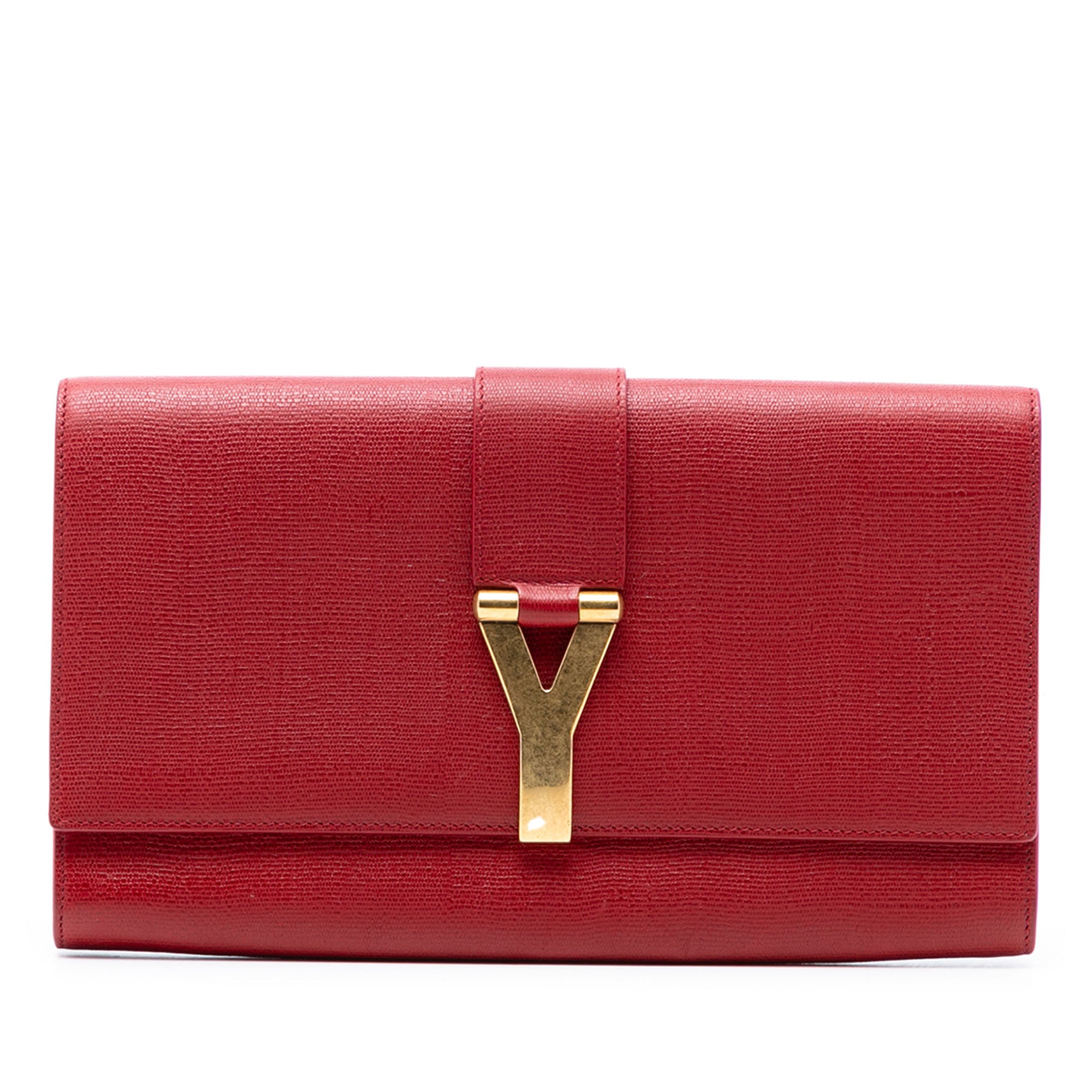 Textured Leather Chyc Ligne Clutch - Image 1