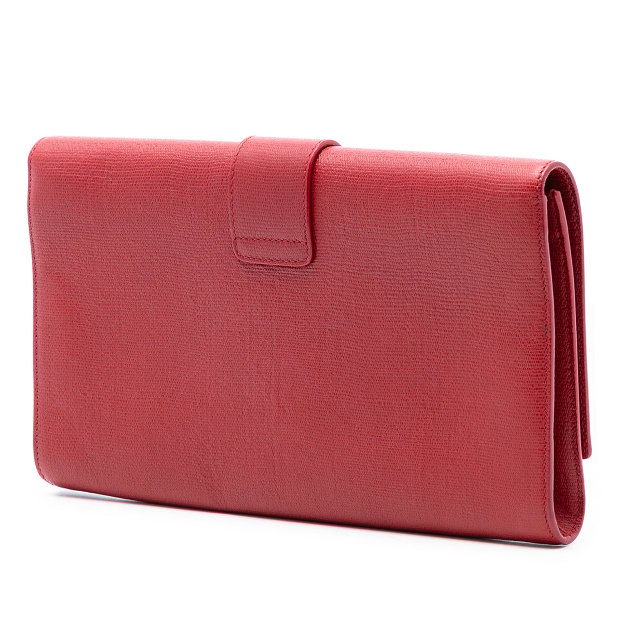 Textured Leather Chyc Ligne Clutch - Image 2