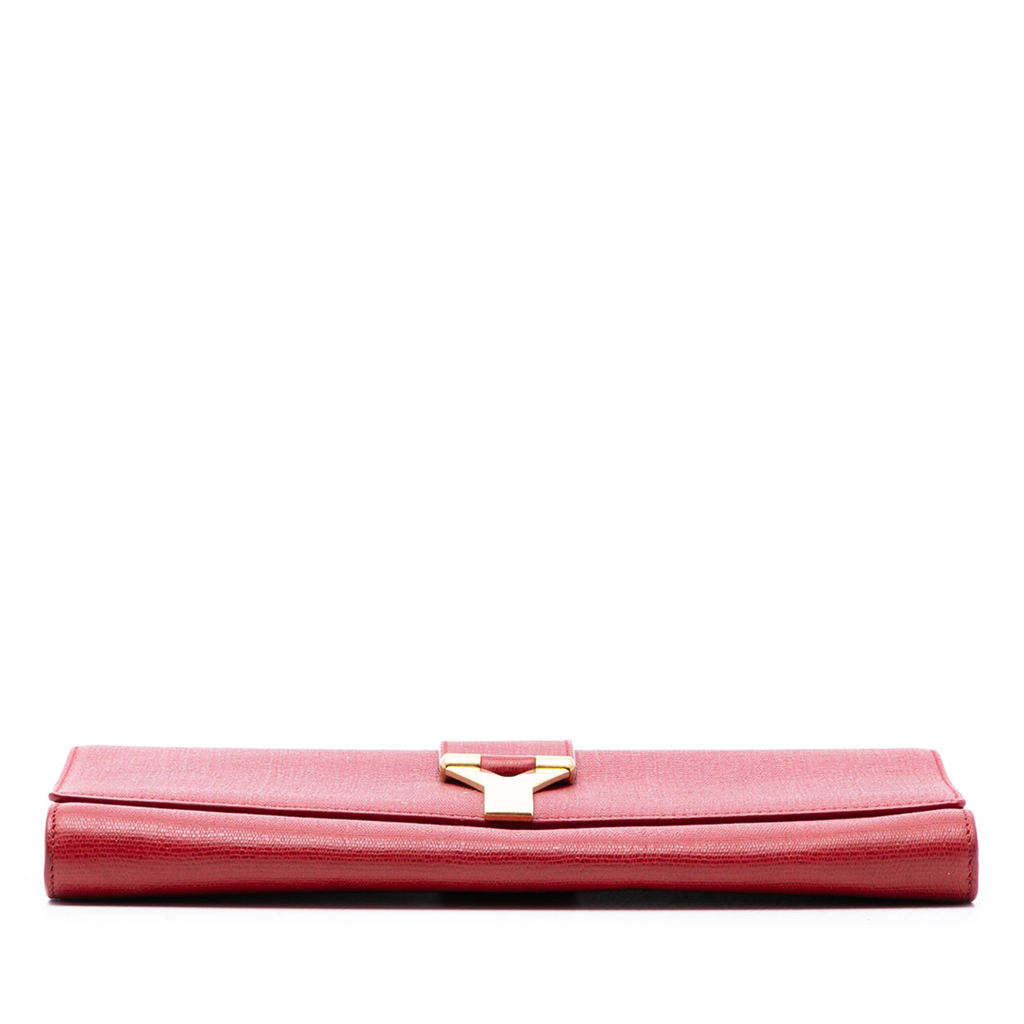 Textured Leather Chyc Ligne Clutch - Image 3
