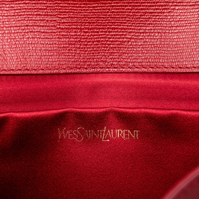 Textured Leather Chyc Ligne Clutch - Image 5