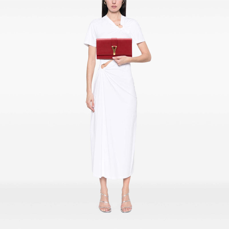Textured Leather Chyc Ligne Clutch - Image 7