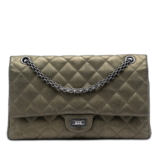 Quilted Metallic Aged Calfskin Reissue 2.55 Double Flap 226 - Image 1