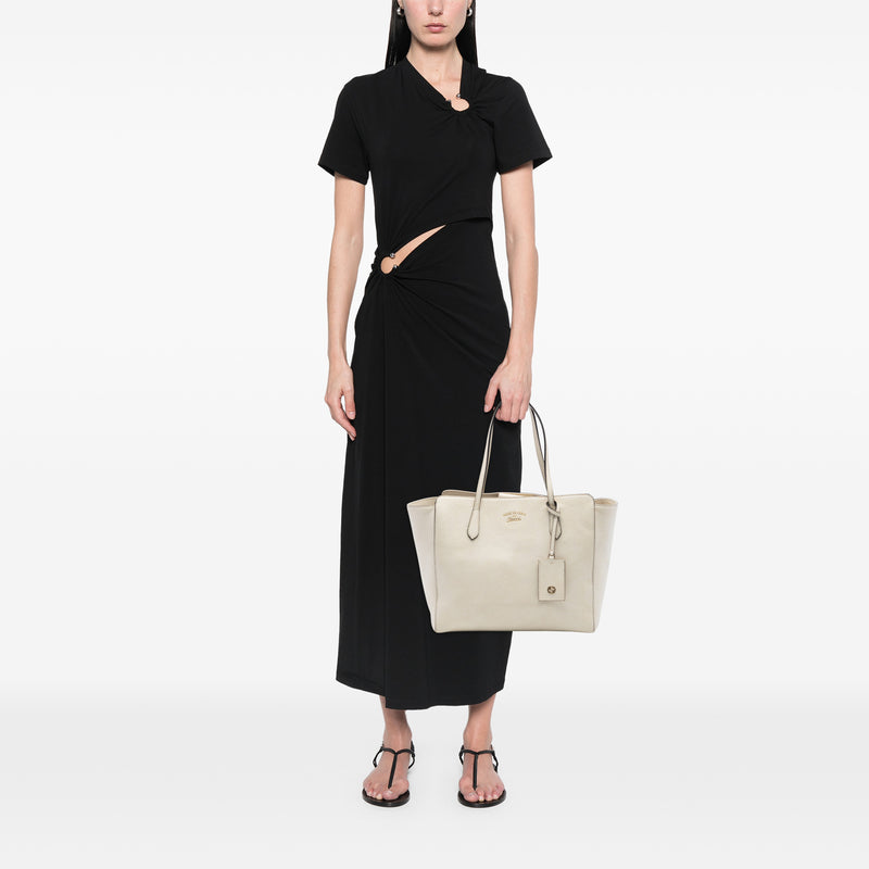 Medium Leather Swing Tote - Image 6