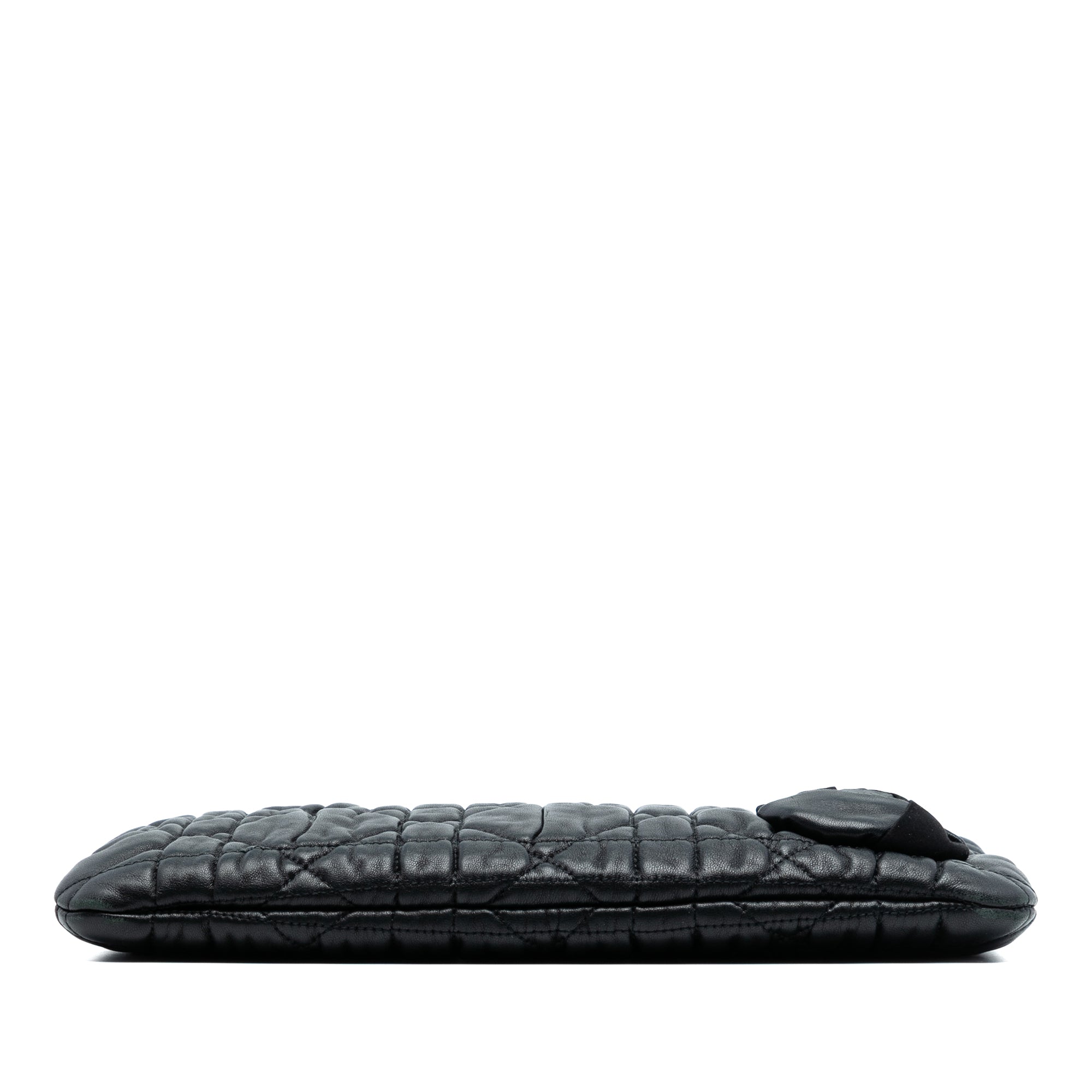 Calfskin Cannage Rose Clutch - Image 3