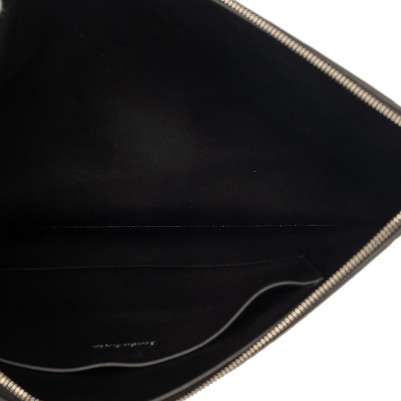 BB Monogram Embossed Leather Wristlet Clutch - Image 4