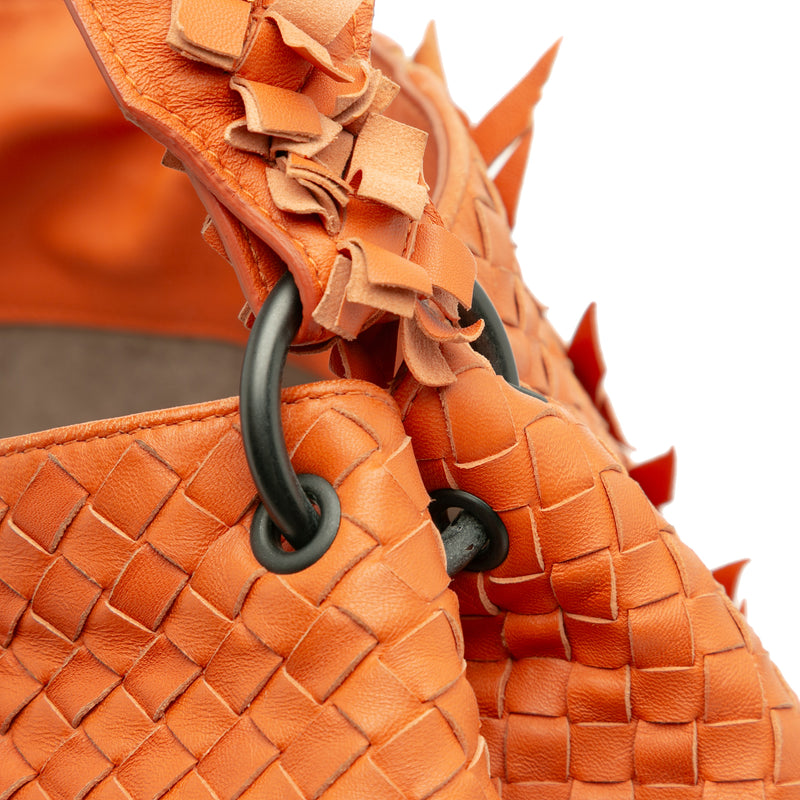Large Nappa Intrecciato Franges Hobo - Image 10