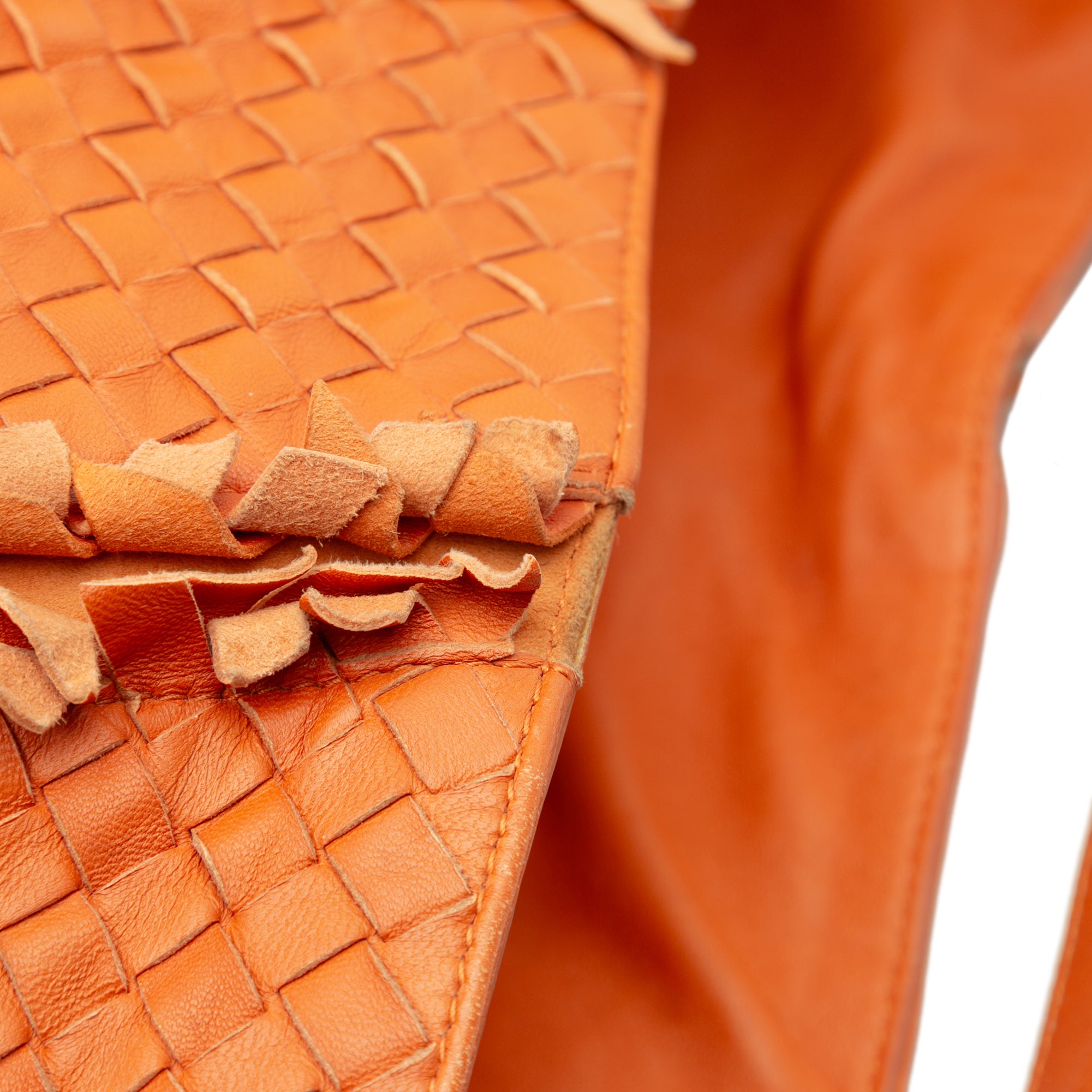 Large Nappa Intrecciato Franges Hobo - Image 9