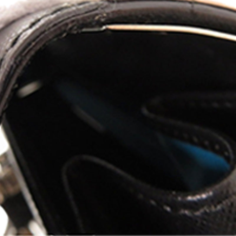 Leather Double Gancini Top Handle Bag - Image 17