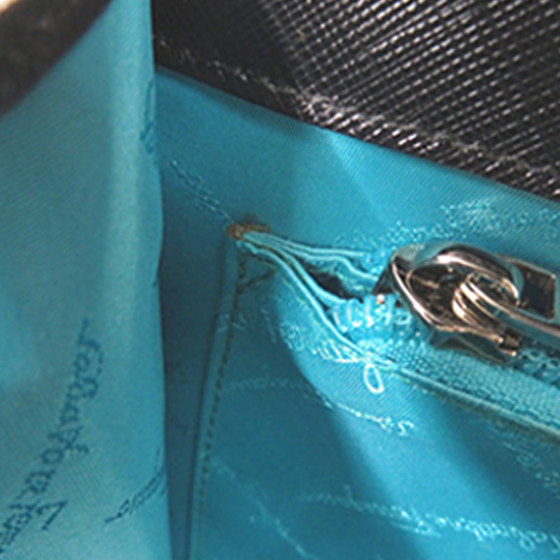 Leather Double Gancini Top Handle Bag - Image 24