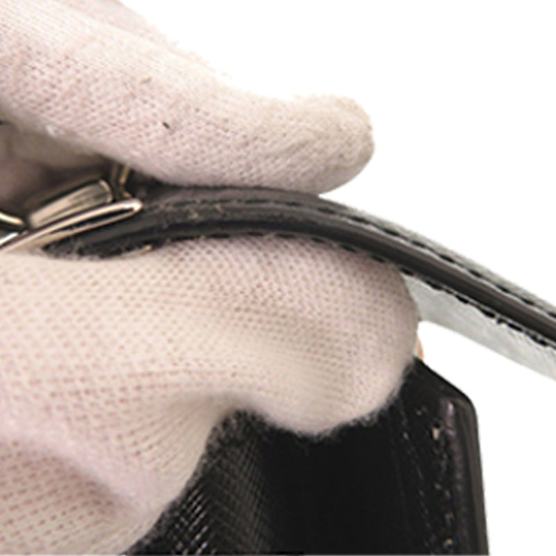 Leather Double Gancini Top Handle Bag - Image 25