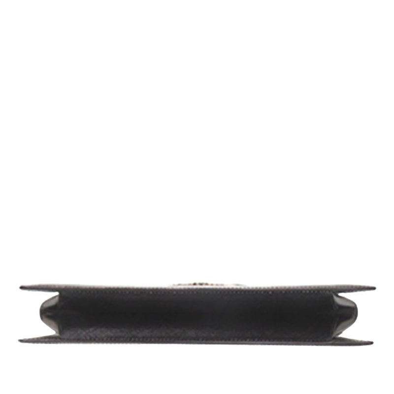 Leather Double Gancini Top Handle Bag - Image 3