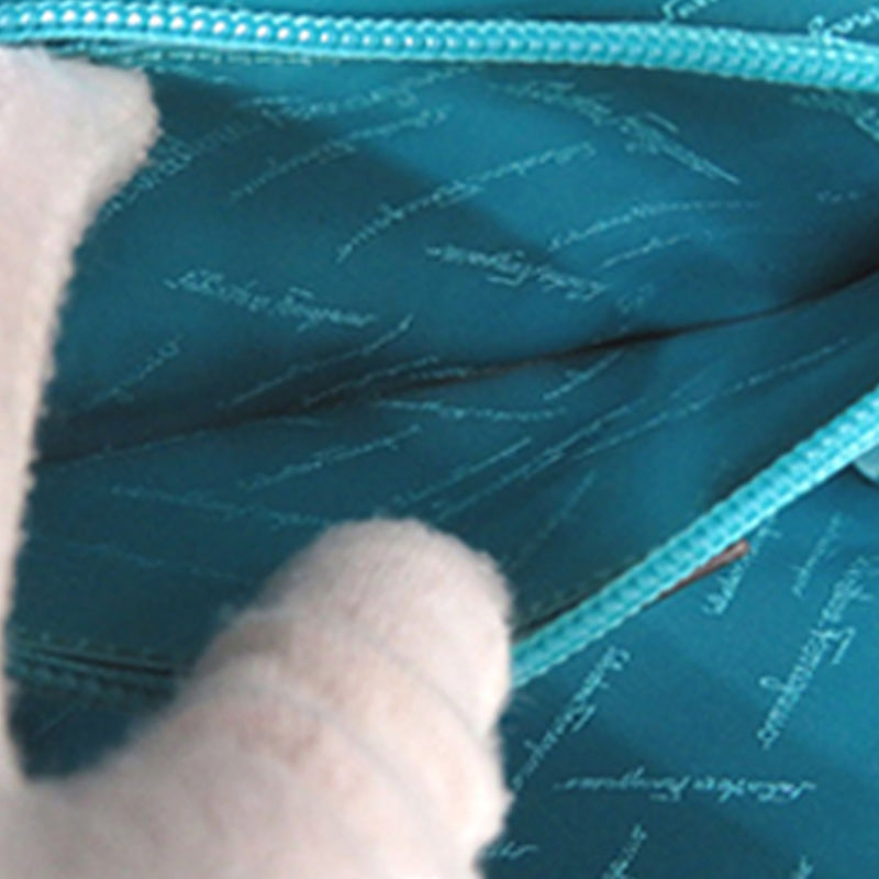 Leather Double Gancini Top Handle Bag - Image 6