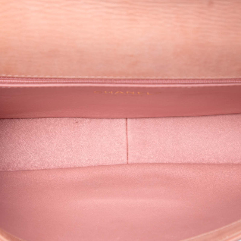 Small Stitched Iridescent Lambskin Reissue 2.55 Single Flap - Image 4