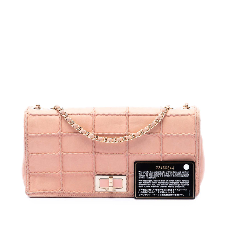 Small Stitched Iridescent Lambskin Reissue 2.55 Single Flap - Image 7