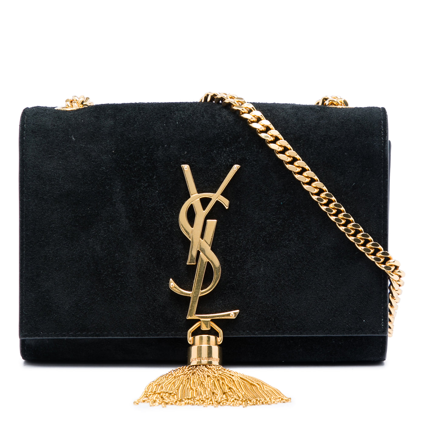 Small Suede Monogram Kate Tassel Crossbody - Image 1