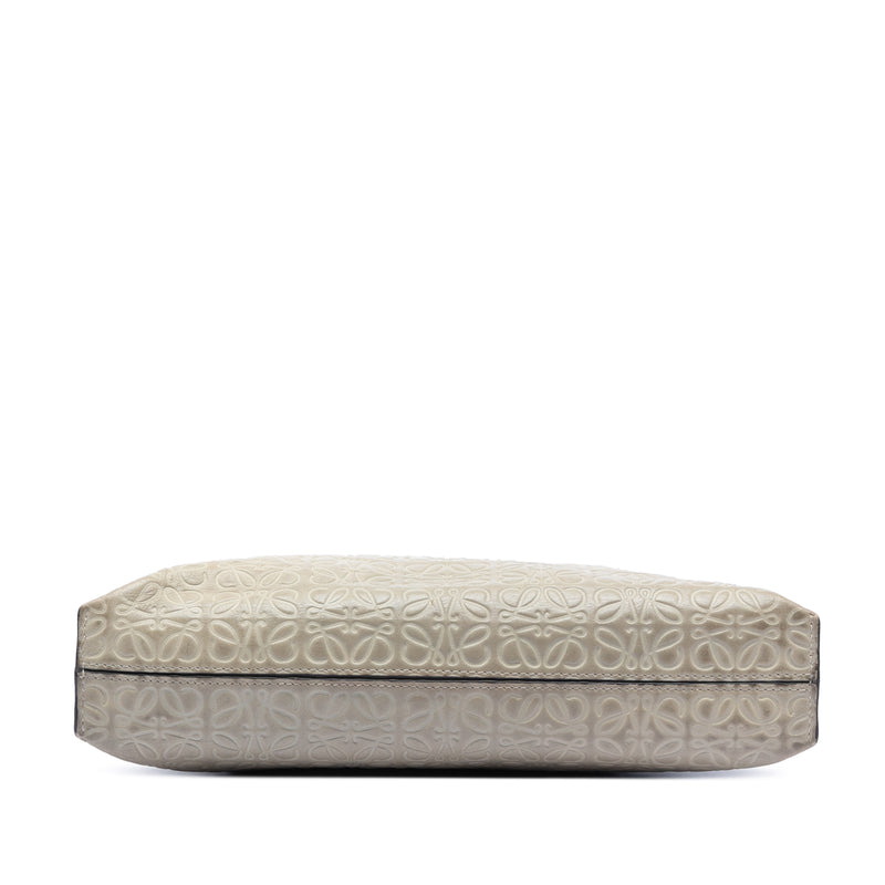 Embossed Calfskin Anagram Repeat T Clutch - Image 3