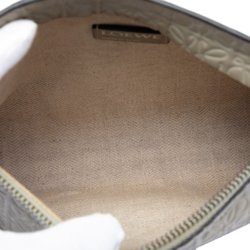 Embossed Calfskin Anagram Repeat T Clutch - Image 4