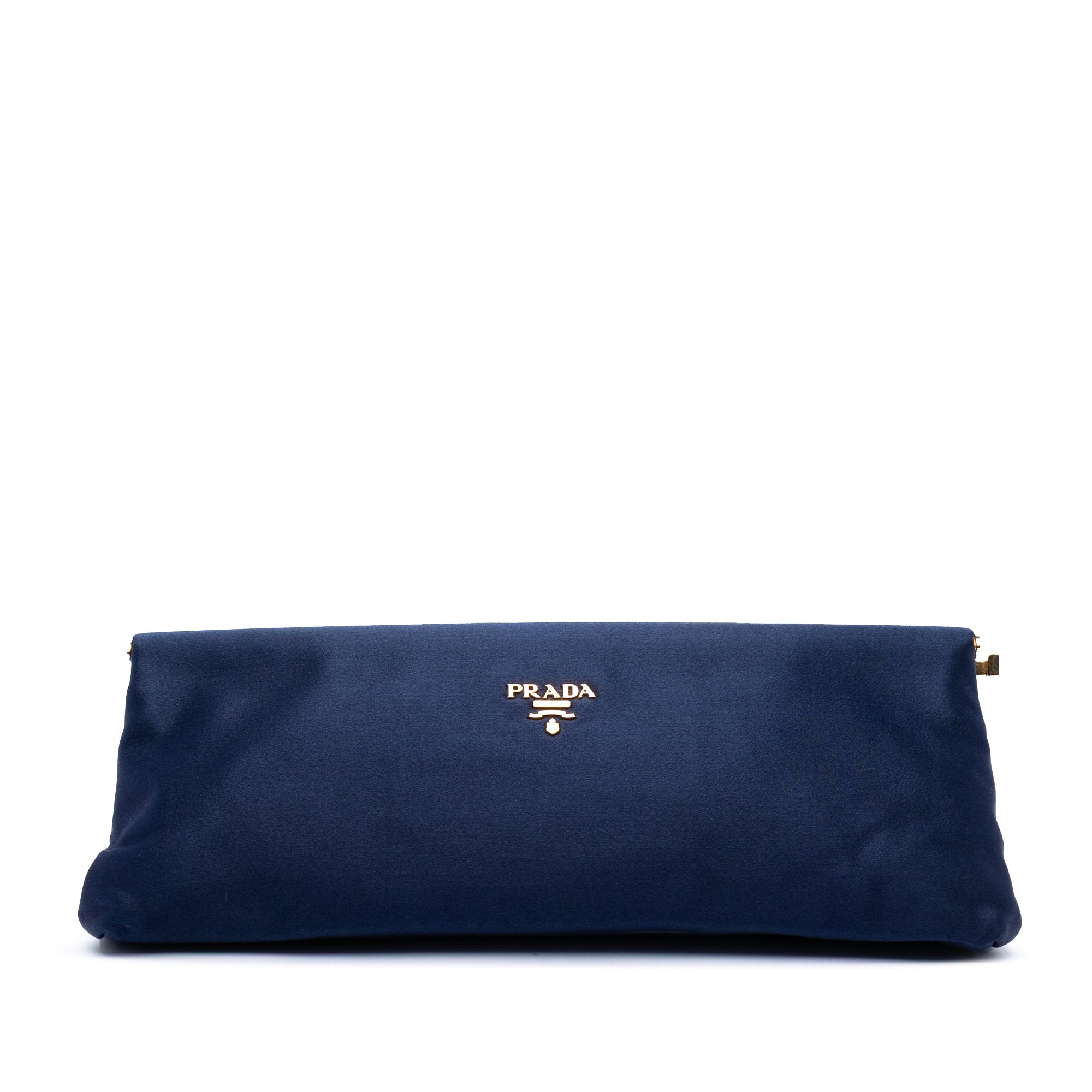 Satin East West Frame Clutch - Image 1
