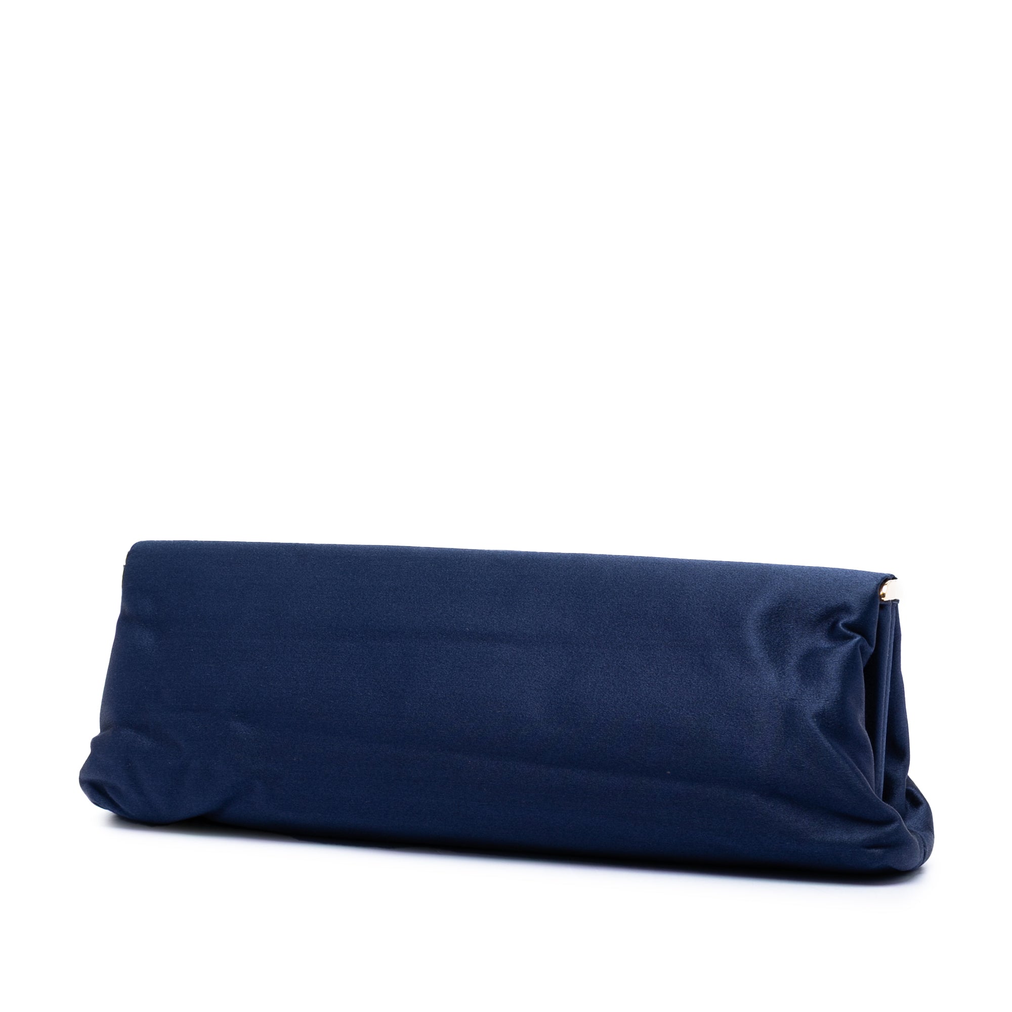 Satin East West Frame Clutch - Image 2