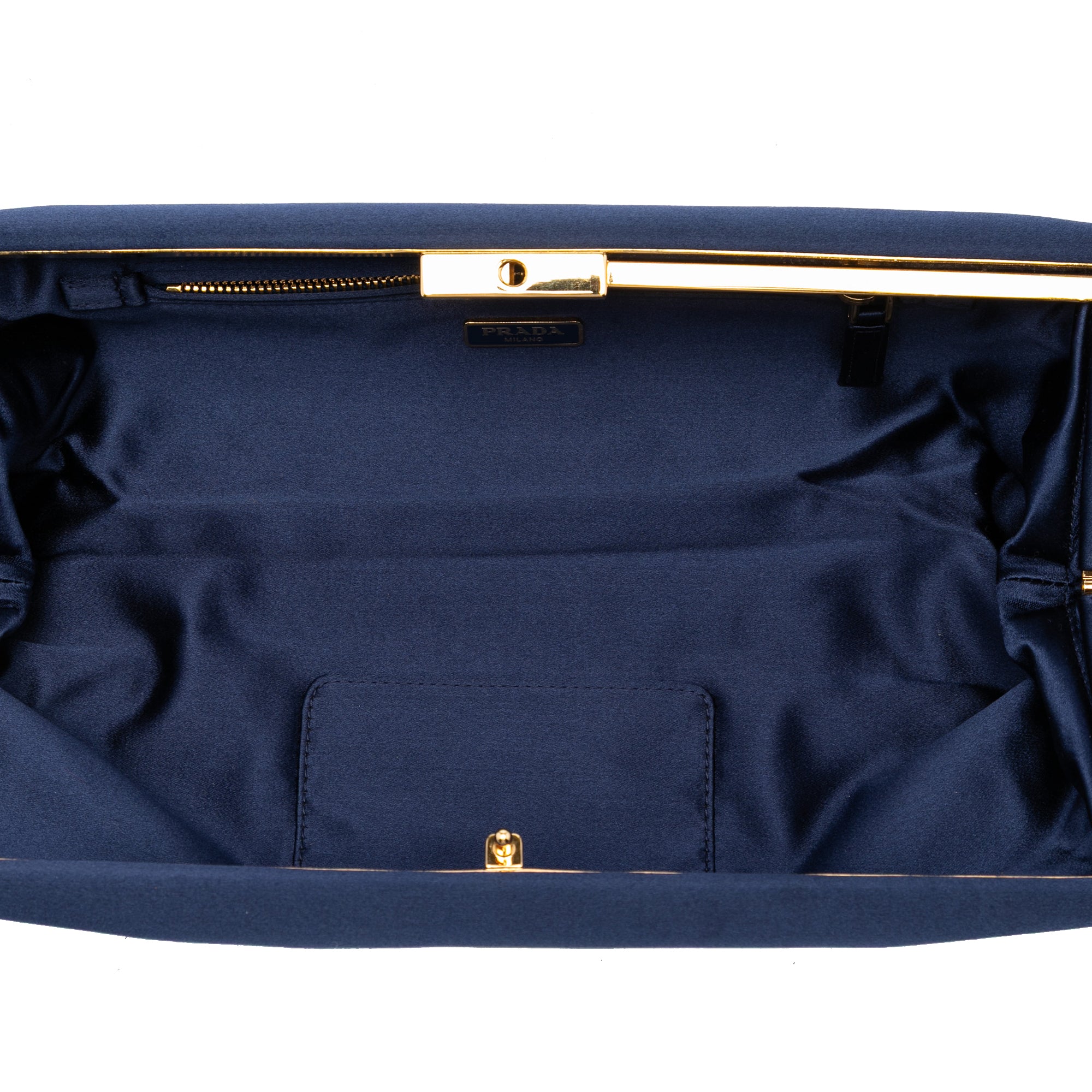 Satin East West Frame Clutch - Image 4