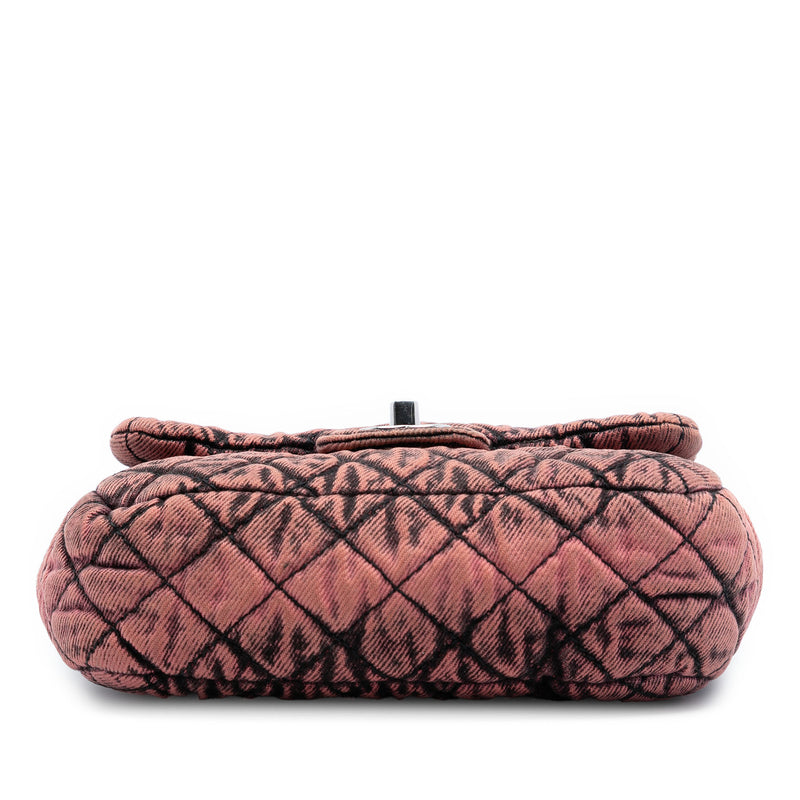Small Square CC Quilted Denimpression Single Flap - Image 3